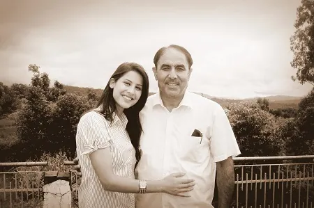 Sheeetal Thakur with her father